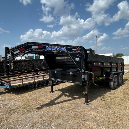 2022 Load Trail Dump Trailer with 7K Axles Swing door & dump truck doors work has title