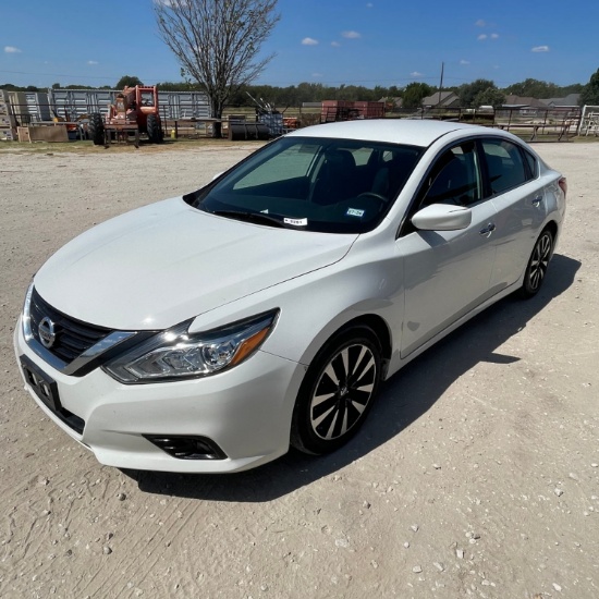 2018 Nissan Altima 4Door White Vin#1N4AL3AP6JC155506 Ac runs and drives