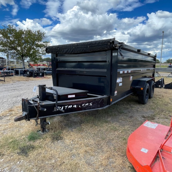 2022 PJ Dump Trailer Tandem Axle 10K Axle 18 Ply tires has title