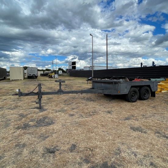 Homemade 10ft. HD Bumper pull Trailer with adjustable tongue 7K axles