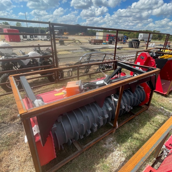 New Raytree 72" Skid Steer Drum Mulcher Hi Flow