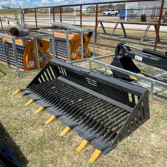 New Land Honor 78" Quick Attach rock Bucket
