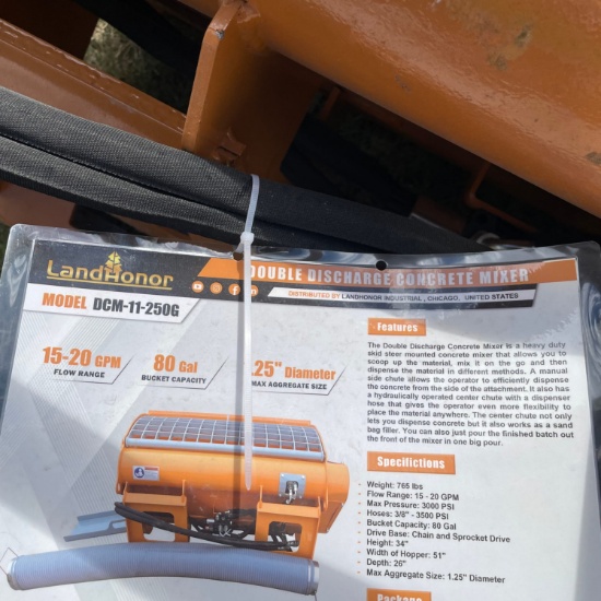 New land honor Double Discharge Concrete mixer