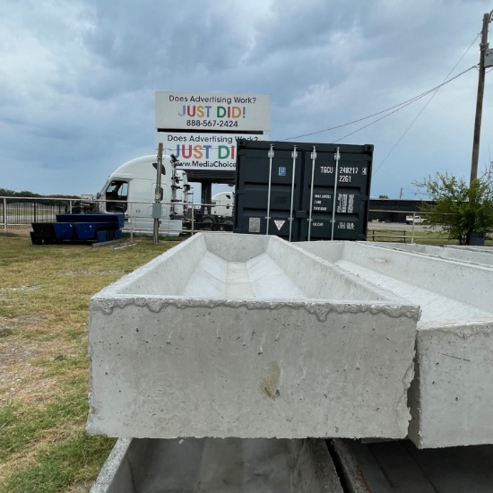 8x2 concrete cattle trough