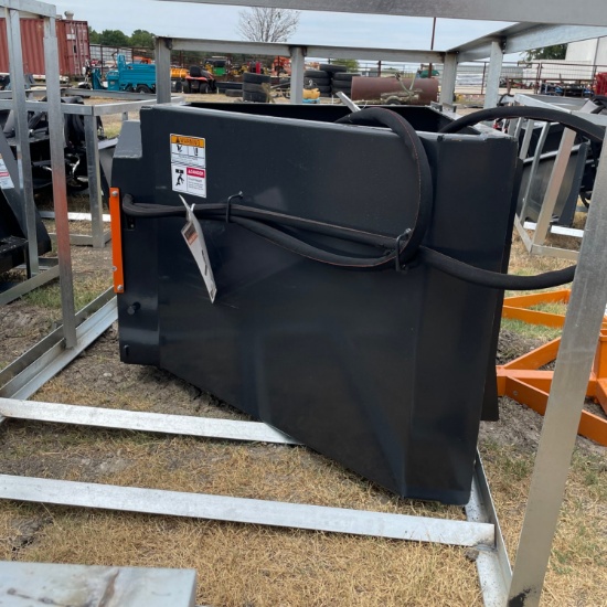 New Wolverine skid steer sliding concrete bucket with chute
