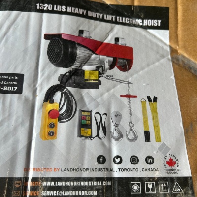 1320lbs Heavy duty lift electric hoist