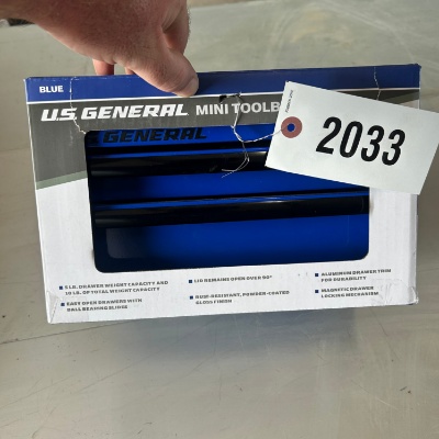 Mini Steel Toolbox, blue