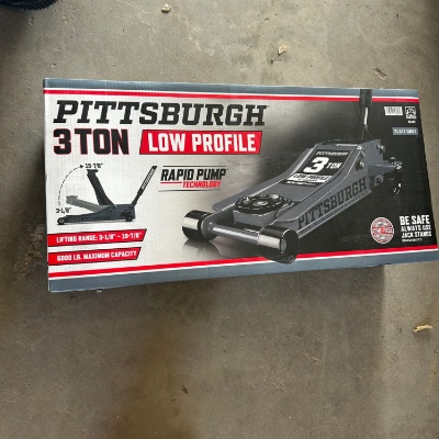 3 ton Low Profile Floor Jack with rapid pump,slat