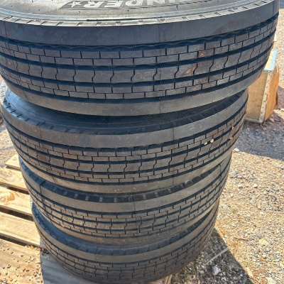 4-New 215/75/R17.5 Trailer wheels & tires