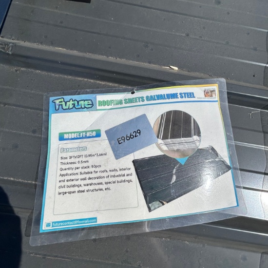 50 pcs. Of 12ft. Galvalum steel siding roofing