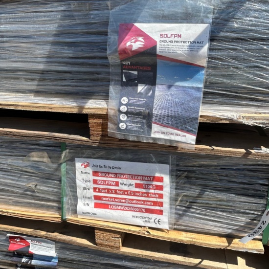 15 pieces of 4x8x1 1/2 thick ground protection mats