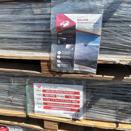 15 pieces of 4x8x1 1/2 thick ground protection mats