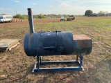 Custom Made Smoker Mounted on Trailer