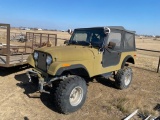 CJ7 Jeep with New Motor This is a Fun Project Jeep. Needs some work