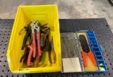 Box of Misc. Plyers, Cutters, etc.