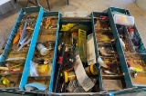Metal Tackle Box Full of Misc. Tackle