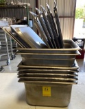 Lot of Misc. Stainless Steel Chafing Pans & Lids