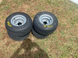 Set of 4 Golf Cart Tires and Wheels