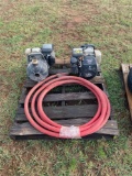 Pallet of 2 Water Pumps with Hose