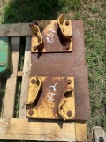 Outrigger Pads for a Backhoe