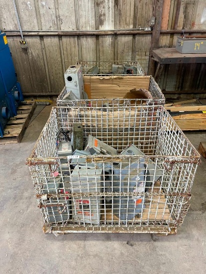Crates of Miscellaneous Electrical Boxes