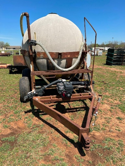 1000 Gallon Liquid Fertilizer Tender Trailer