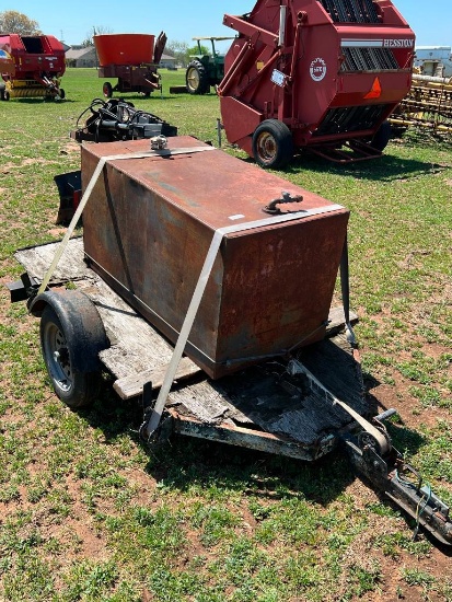 Pull Behind Utility Cart with Fuel Tank