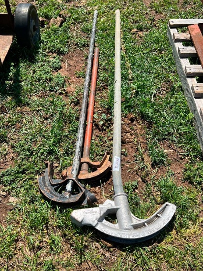 Lot of 3 Different Size Conduit Benders
