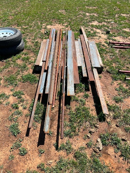 Lot of Misc. Flat Steel, Angle Iron, etc.