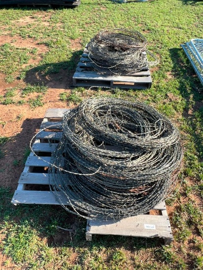 Lot of Two Pallets of Bob Wire