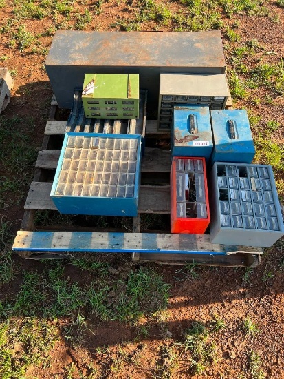 Pallet of Misc. Nut and Bolt Bins