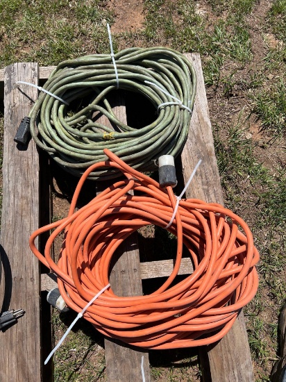 Lot of 2 Heavy Duty Extension Cords