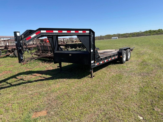 20 foot PJ Gooseneck Trailer with Side Rails