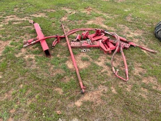 Lot of Axel, Spindles, Tires, and Tie Rod for Case IH 2388 Combine