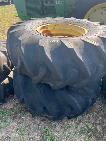 Lot of 2 Good Year Tires with Rims - 23.1 ? 26