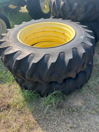 Lot of 2 Tractor Tires with Rims - 16.9?34