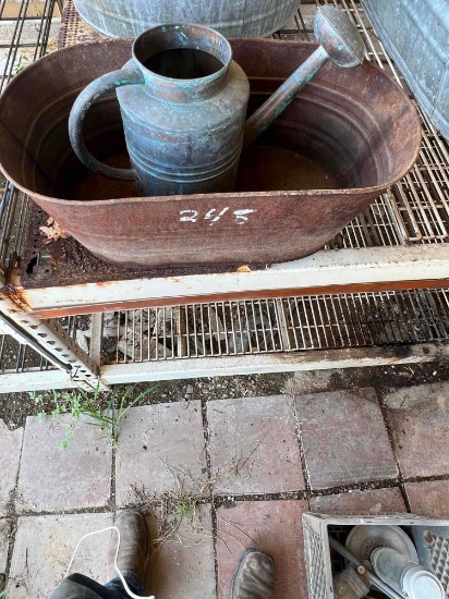 Wash Tub Basin and Water Pale