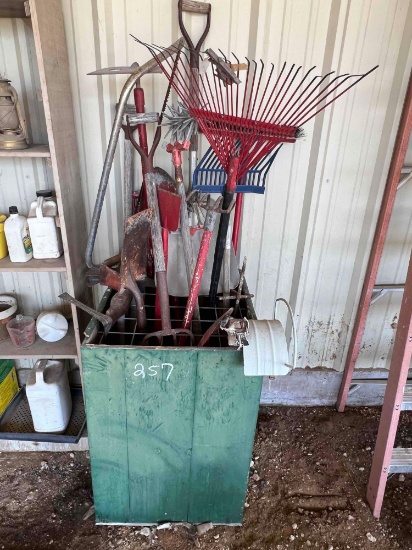 Gardening Tools and Bin