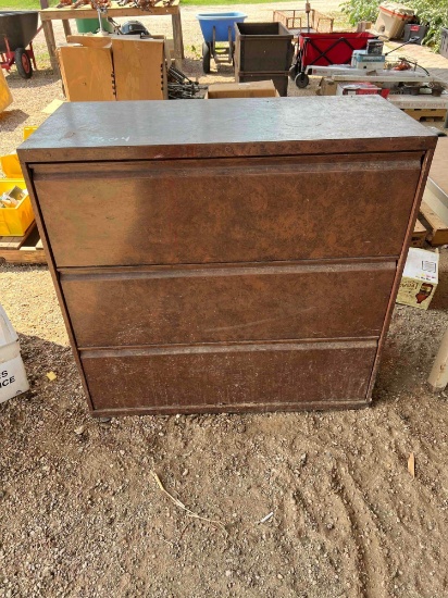 Filing Cabinet with Misc. Books and Arts and Crafts Items