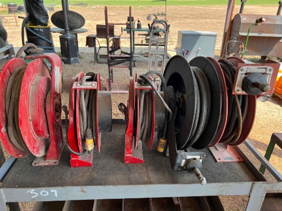 Lot of Hose Reels - Cart Not Included