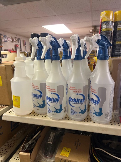 Lot of 16 Plastic Spray Bottles - Brand New