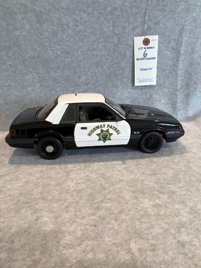 1985 California Highway Patrol Mustang 1:19 scale by GMP Pre-Production Model Car - Rare Find!