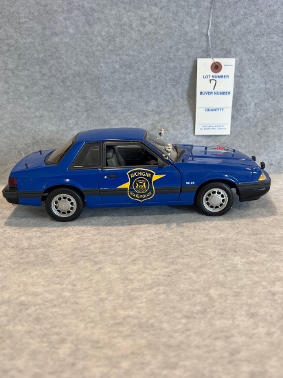1986 Michigan Highway Patrol Mustang 1:18 scale by GMP Pre-Production Model Car