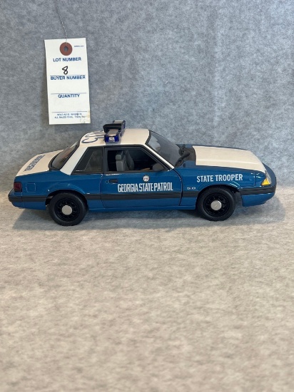 1989 Georgia Highway Patrol Mustang 1:18 scale by GMP Pre-Production Model Car - Rare Find!