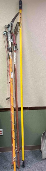 Lot of 3 Tree Trimmers and an Extendable Long Handle