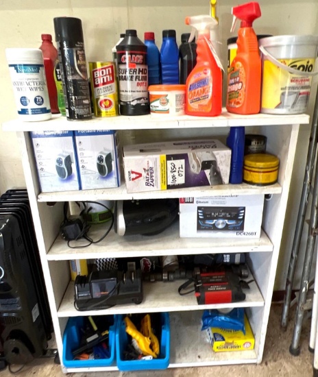 Storage Shelf and Automotive Contents