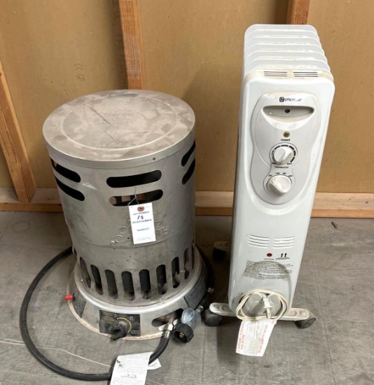 Lot of 1 Propane Heater and 1Utilitech Heater