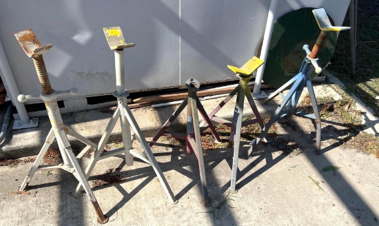 Lot of 5 Material Stands