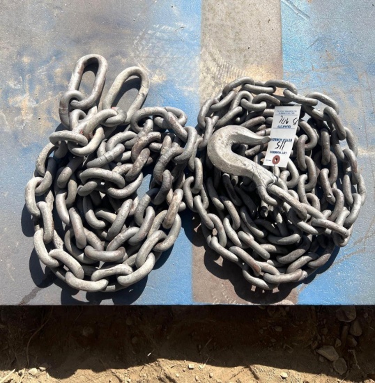 Lot of 2 - 1/2 inch Chains
