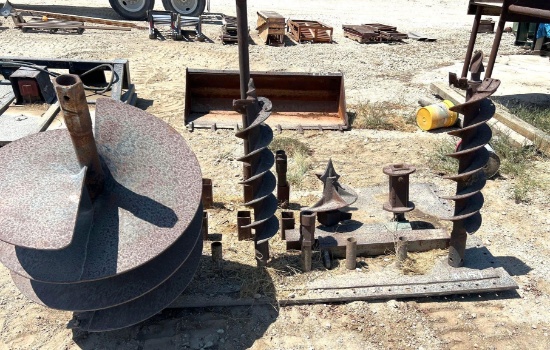 Storage Racks for Post Hole Digger Attachments